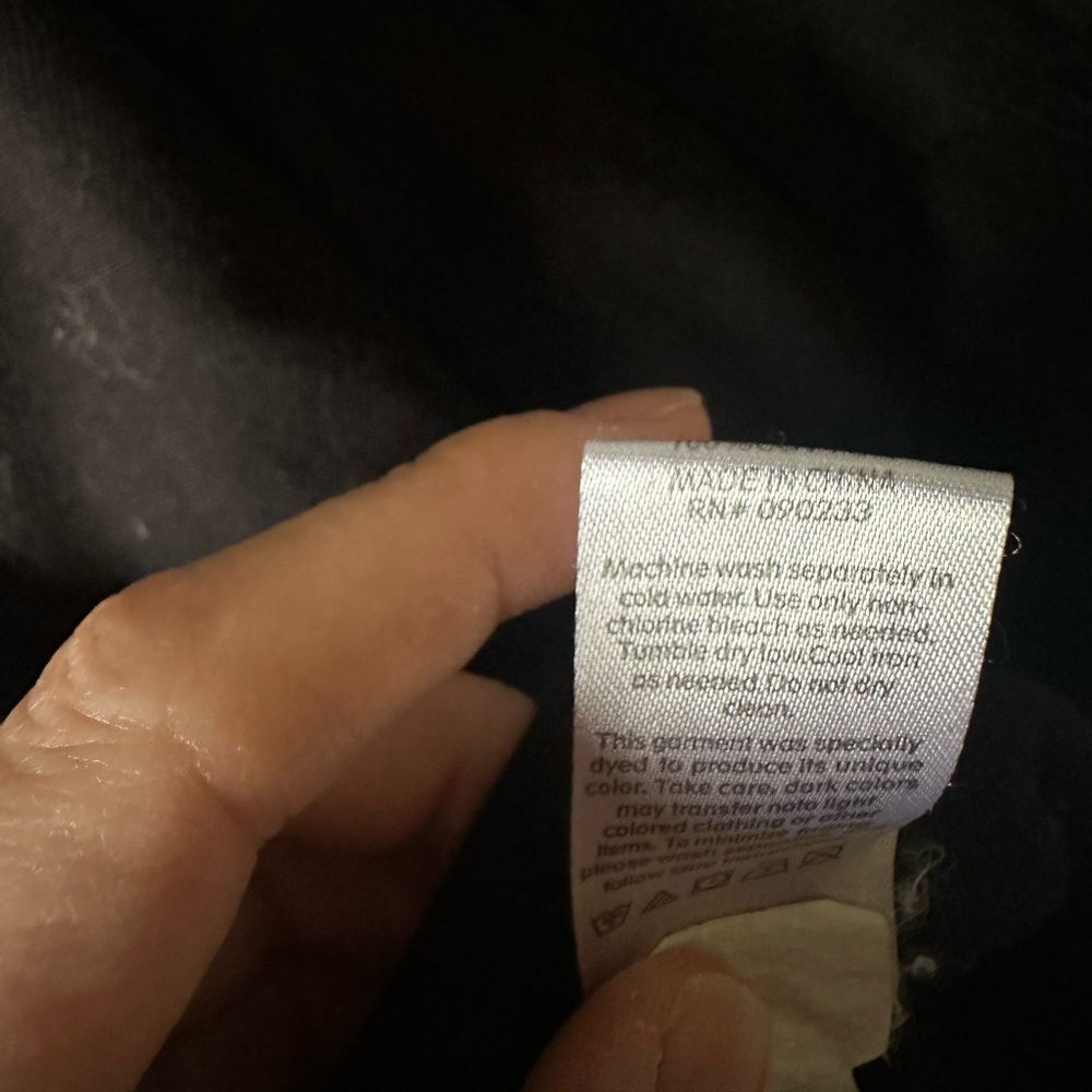PACSUN Oversized Jean Jacket Black Denim - Picture 6 of 6